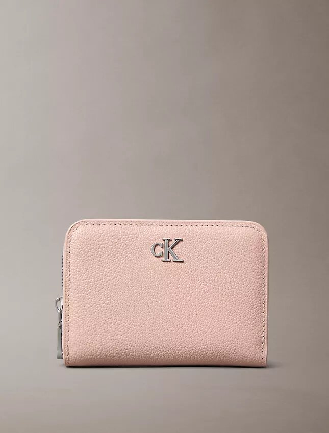 Carteira com aba e fecho de correr minimalista com Monogram Carteira com aba e fecho de correr minimalista com Monogram