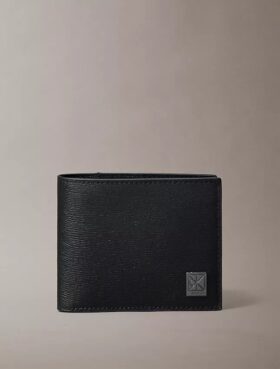Carteira dobrável com logótipo e bolsa para moedas Carteira dobrável com logótipo e bolsa para moedas