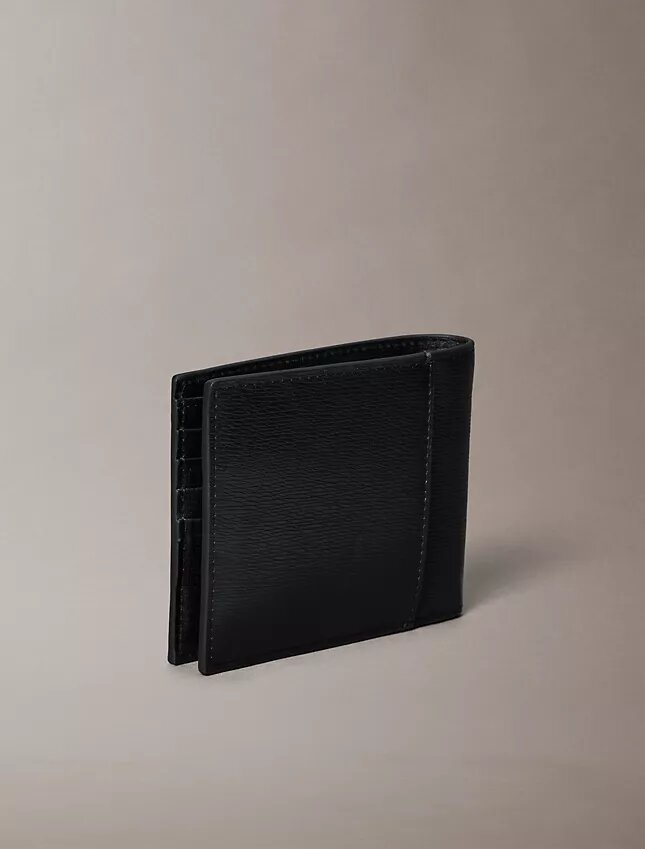 Carteira dobrável com logótipo e bolsa para moedas Carteira dobrável com logótipo e bolsa para moedas