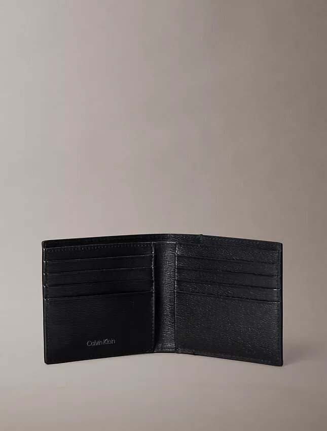 Carteira dobrável com logótipo e bolsa para moedas Carteira dobrável com logótipo e bolsa para moedas