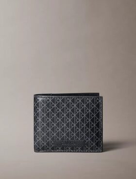 Carteira dobrável com logótipo em todo o corpo e bolsa para moedas Carteira dobrável com logótipo em todo o corpo e bolsa para moedas