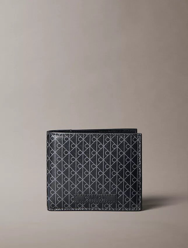 Carteira dobrável com logótipo em todo o corpo e bolsa para moedas Carteira dobrável com logótipo em todo o corpo e bolsa para moedas