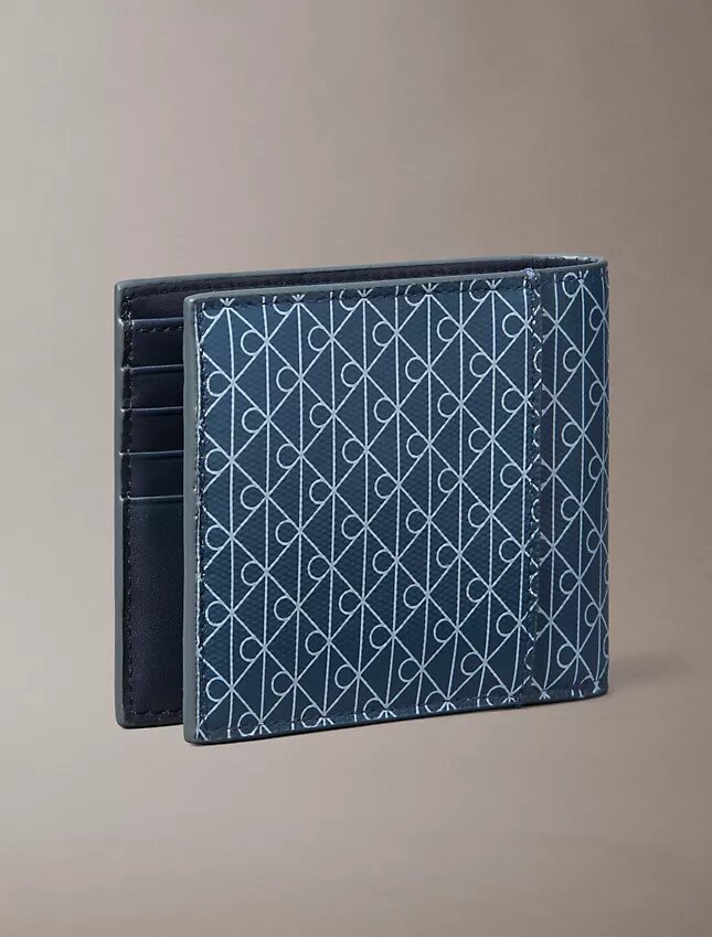 Carteira dobrável com logótipo em todo o corpo e bolsa para moedas Carteira dobrável com logótipo em todo o corpo e bolsa para moedas