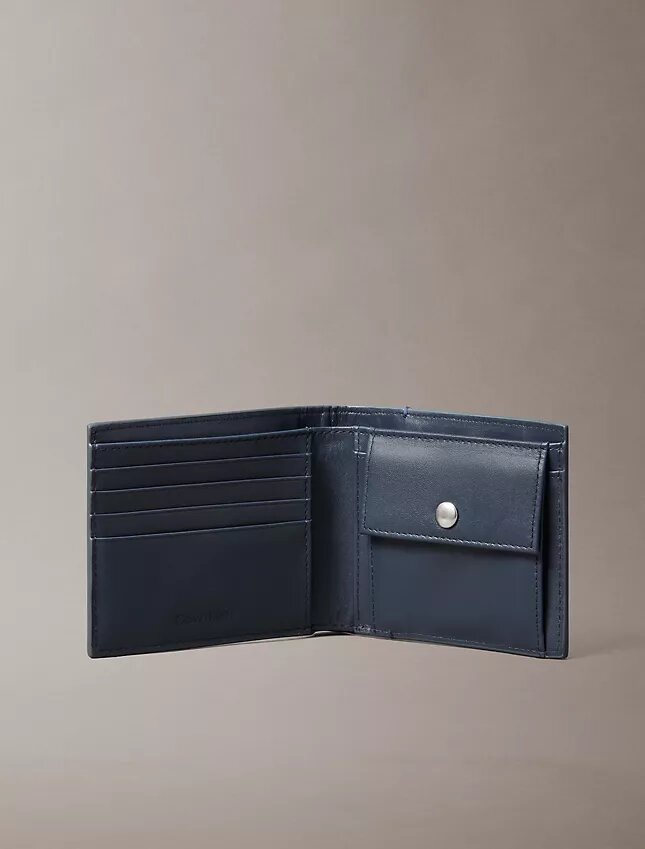 Carteira dobrável com logótipo em todo o corpo e bolsa para moedas Carteira dobrável com logótipo em todo o corpo e bolsa para moedas