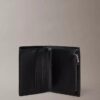 Carteira dobrável com monogram em relevo e bolsa para moedas Carteira dobrável com monogram em relevo e bolsa para moedas