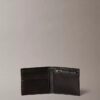 Carteira dobrável com monogram em relevo em toda a superfície e bolsa para moedas Carteira dobrável com monogram em relevo em toda a superfície e bolsa para moedas