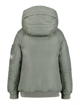 Casaco acolchoado com mangas raglan para meninas