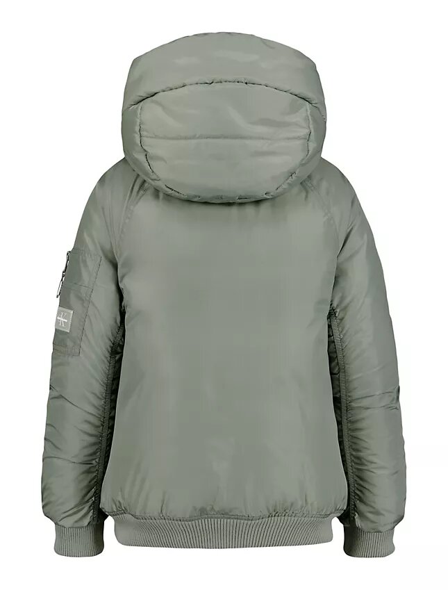 Casaco acolchoado com mangas raglan para meninas Casaco acolchoado com mangas raglan para meninas