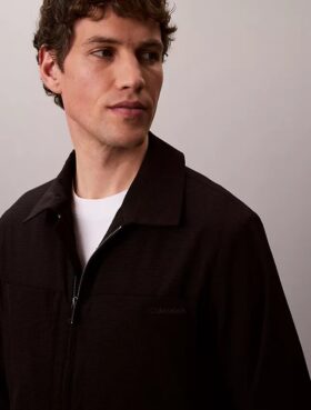 Casaco Blouson em Seersucker