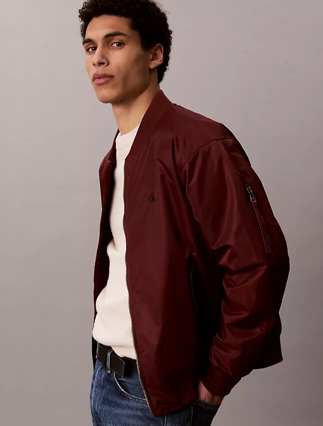 Casaco Bomber de Nylon Casaco Bomber de Nylon