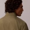 Casaco bomber em nylon com padrão quadriculado