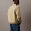 Casaco clássico com fecho em mistura de algodão Casaco clássico com fecho em mistura de algodão