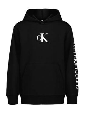 Casaco com capuz e Monogram para meninos
