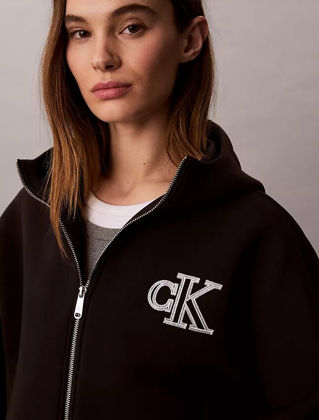 Casaco com capuz Monogram Casaco com capuz Monogram