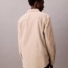 Casaco de camisa descontraído em lona Casaco de camisa descontraído em lona