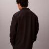 Casaco de camisa descontraído em mistura de lã Casaco de camisa descontraído em mistura de lã