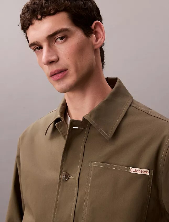 Casaco de trabalho em sarja Cotton Stretch de algodão Casaco de trabalho em sarja Cotton Stretch de algodão