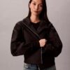 Casaco de vento com logótipo em jacquard Casaco de vento com logótipo em jacquard