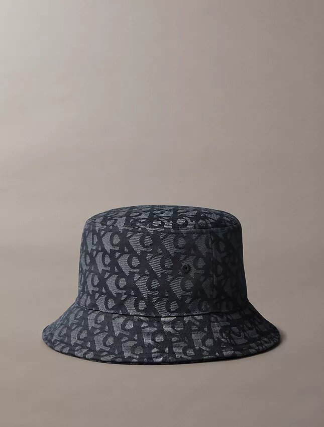 Chapéu de pescador com jacquard Monogram em toda a superfície Chapéu de pescador com jacquard Monogram em toda a superfície