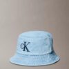 Chapéu de pescador em Denim lavado com logótipo bordado Chapéu de pescador em Denim lavado com logótipo bordado