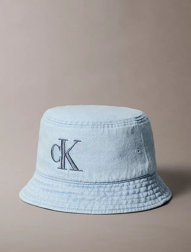 Chapéu de pescador em Denim lavado com logótipo bordado Chapéu de pescador em Denim lavado com logótipo bordado