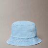 Chapéu de pescador em Denim lavado com logótipo bordado Chapéu de pescador em Denim lavado com logótipo bordado