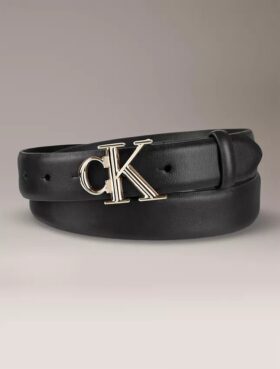 Cinto com placa com logótipo Monogram