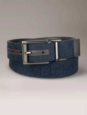 Cinto reversível com jacquard com logótipo