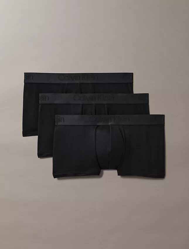 CK Black Conjunto de 3 Low Rise Trunks CK Black Conjunto de 3 Low Rise Trunks