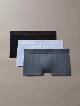 CK Black Conjunto de 3 Low Rise Trunks