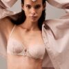 CK Black Renda Floral Unlined Balconette CK Black Renda Floral Unlined Balconette