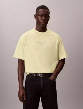Ckj Camiseta Descontraída com Logotipo Gráfico