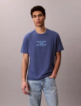 Ckj T-shirt clássica com gráfico