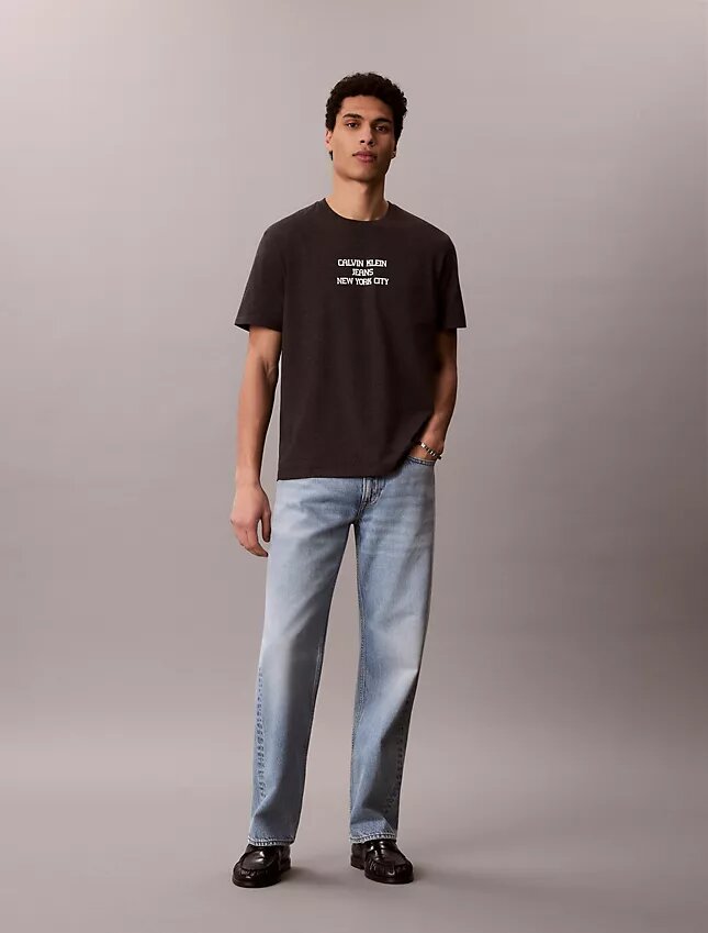 Ckj T-shirt clássica com gráfico Ckj T-shirt clássica com gráfico
