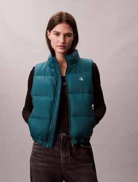 Colete acolchoado com Monogram em nylon