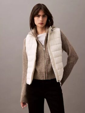 Colete acolchoado de nylon