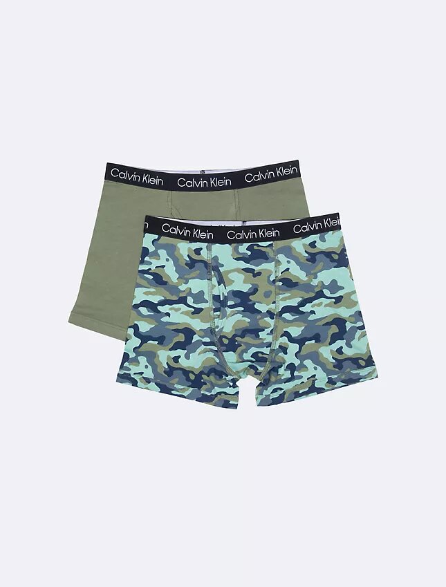 Conjunto de 2 Boxers justos em algodão Cotton Stretch para meninos Conjunto de 2 Boxers justos em algodão Cotton Stretch para meninos