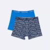 Conjunto de 2 Boxers justos em algodão Cotton Stretch para meninos Conjunto de 2 Boxers justos em algodão Cotton Stretch para meninos