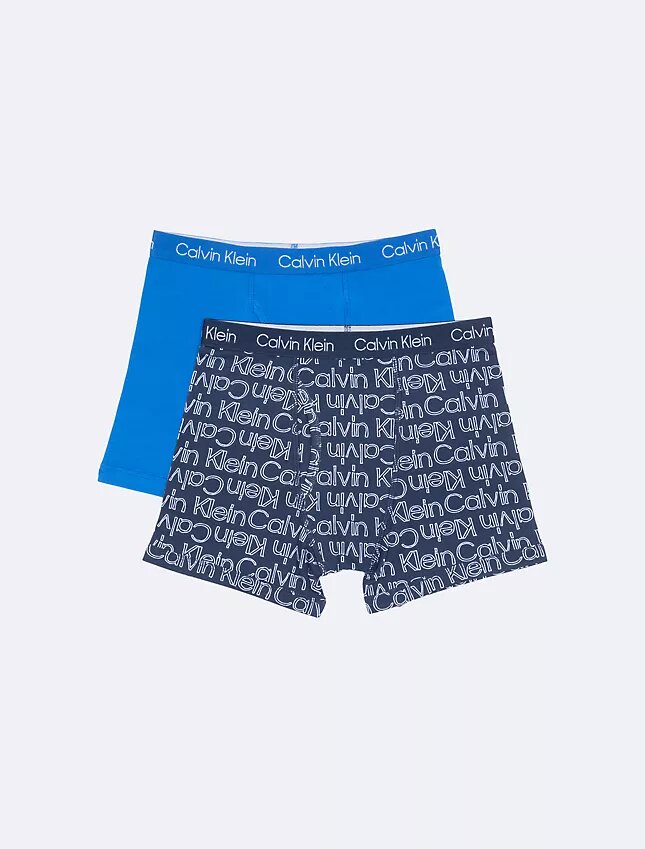 Conjunto de 2 Boxers justos em algodão Cotton Stretch para meninos Conjunto de 2 Boxers justos em algodão Cotton Stretch para meninos