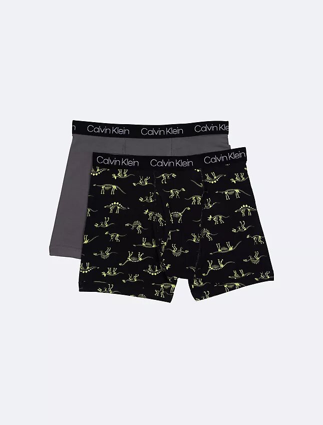 Conjunto de 2 Boxers justos em algodão Cotton Stretch para meninos Conjunto de 2 Boxers justos em algodão Cotton Stretch para meninos
