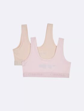 Conjunto de 2 Bralettes com faixa com logótipo para meninas