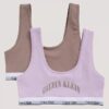Conjunto de 2 Bralettes com logótipo em arco Conjunto de 2 Bralettes com logótipo em arco