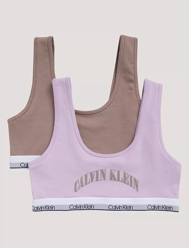 Conjunto de 2 Bralettes com logótipo em arco Conjunto de 2 Bralettes com logótipo em arco