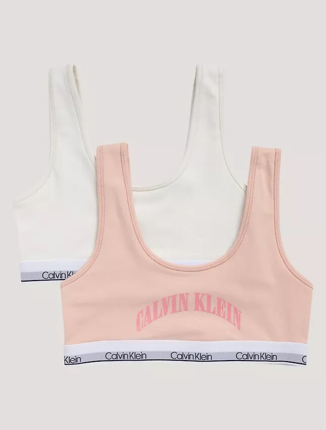 Conjunto de 2 Bralettes com logótipo em arco Conjunto de 2 Bralettes com logótipo em arco