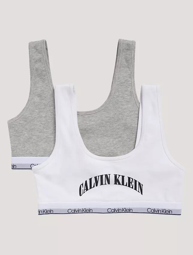 Conjunto de 2 Bralettes com logótipo em arco Conjunto de 2 Bralettes com logótipo em arco