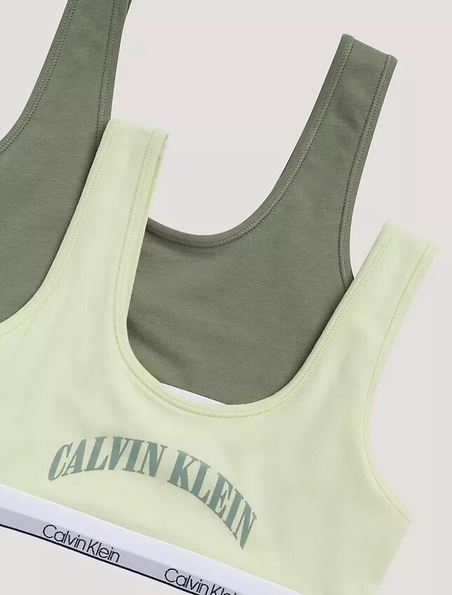 Conjunto de 2 Bralettes com logótipo em arco Conjunto de 2 Bralettes com logótipo em arco