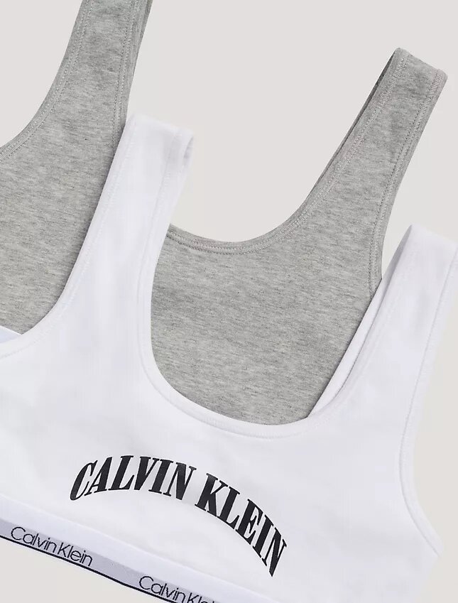 Conjunto de 2 Bralettes com logótipo em arco Conjunto de 2 Bralettes com logótipo em arco