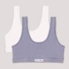 Conjunto de 2 Bralettes desbotadas para meninas Conjunto de 2 Bralettes desbotadas para meninas