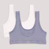 Conjunto de 2 Bralettes desbotadas para meninas Conjunto de 2 Bralettes desbotadas para meninas