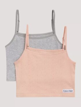Conjunto de 2 camisolas com logótipo em malha canelada